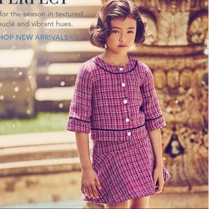 Janie & Jack Autumn Rose Tweed Suit